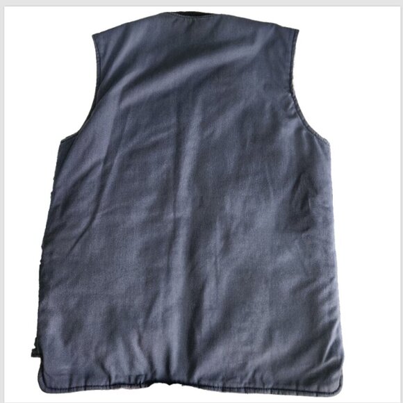 Vintage Sears Vest Men's Size 38 - 40 Wearmaster Lined Fall Vest Blue W/ Pockets - Picture 5 of 11